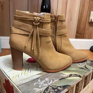Cute camel color booties